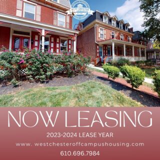 NOW LEASING🎉
Contact our leasing office to schedule a tour today! 
☎️610.696.7984
📧 office@wcoch.com
#studenthousing #wcu
